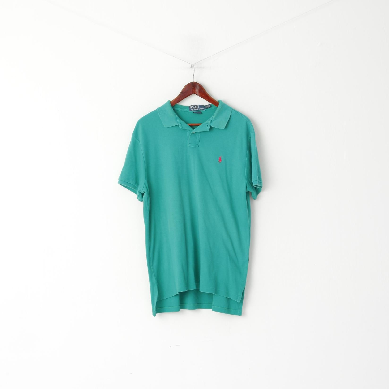 Polo By Ralph Lauren Homme L Polo Vert Coton Coupe Personnalisée Haut À Manches Courtes