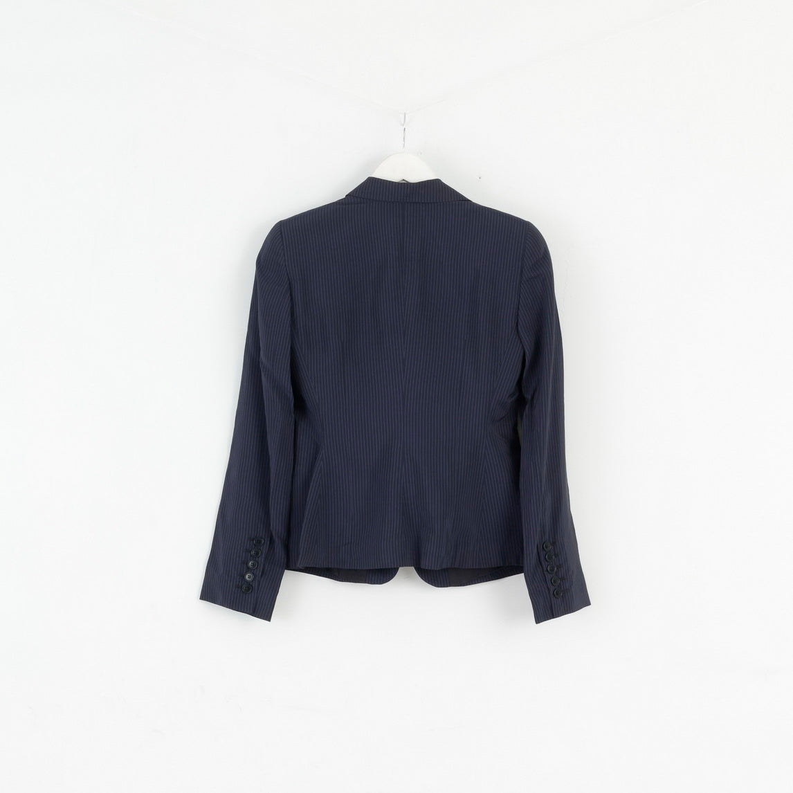 Emporio Armani Womens S Blazer Navy Striped Fit Made in Italy Jacket