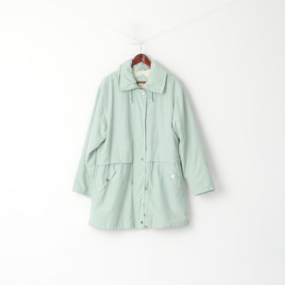 Skila Women 12 M Jacket Mint Gore-Tex Full Zipper Hooded Vintage Oversize Parka