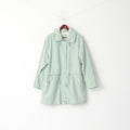 Skila Femmes 12 M Veste Menthe Gore-Tex Fermeture Éclair Complète À Capuche Vintage Oversize Parka