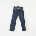 G-Star Raw Men 34 Trousers Denim Jeans Navy Cotton Coder Straight Pants