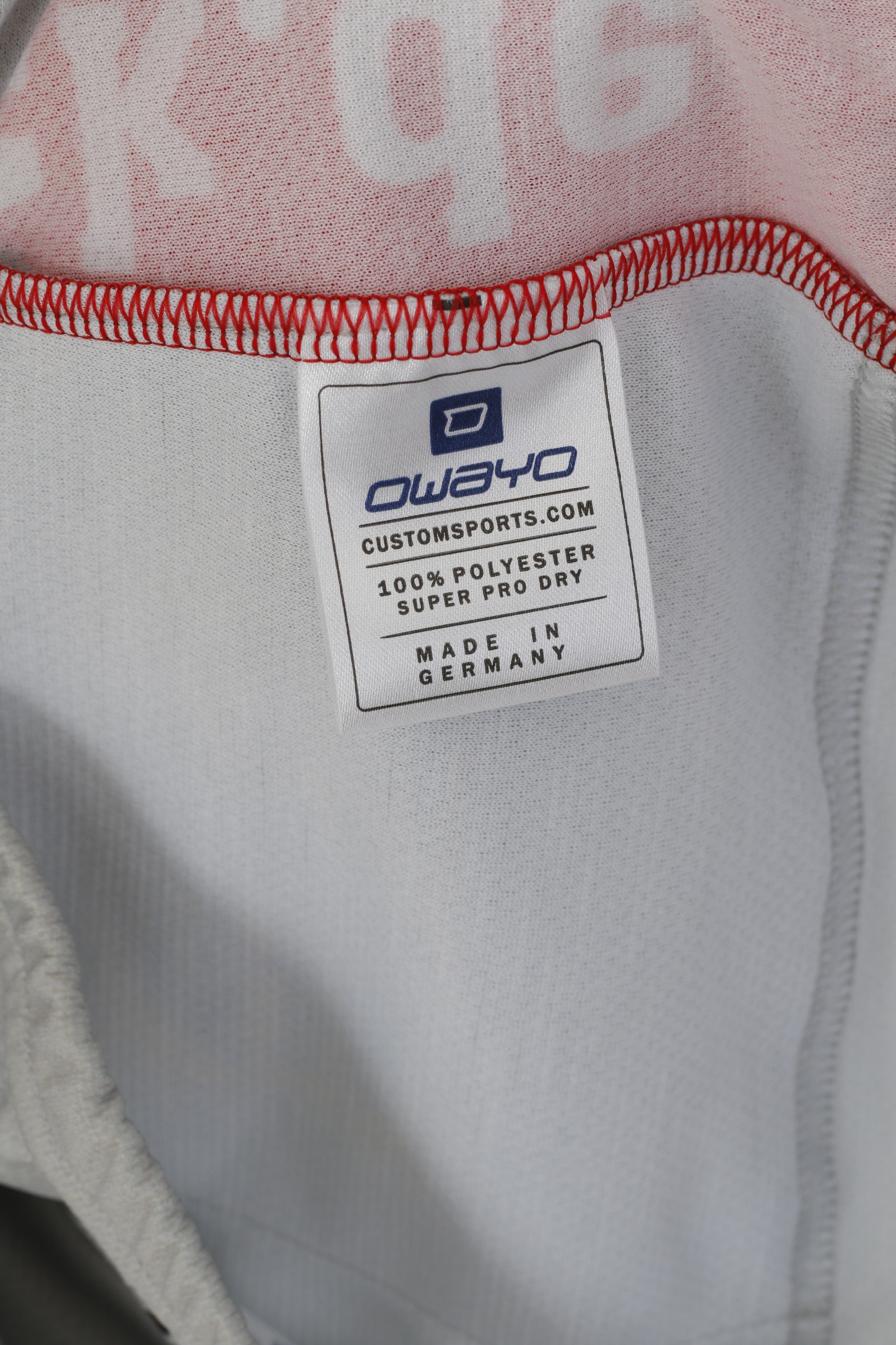 Owayo Men L Cycling Shirt Grey Zip Neck Germany Sportswear Bike Jersey Top