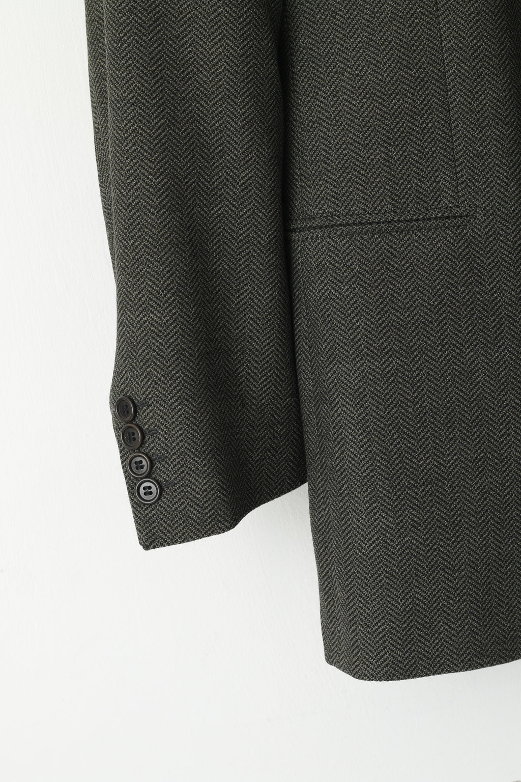 Hugo Boss Men 40 50 Blazer Grey Green Wool Super 100 HERR Single Breasted Jacket