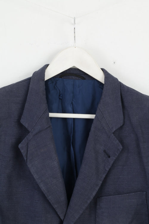 Atelier Torino By Konen Munchen Mens 54 Blazer Marine vintage 100% Lin Robert Old Jacket