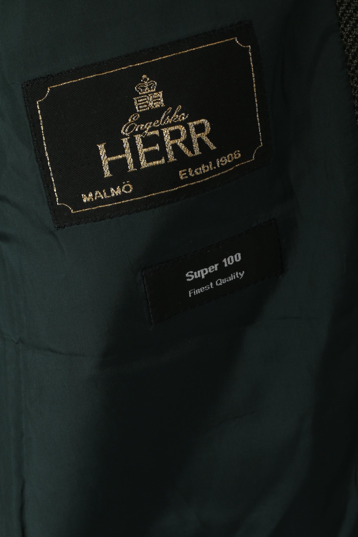 Hugo Boss Hommes 40 50 Blazer Gris Vert Laine Super 100 HERR Veste Simple Boutonnage