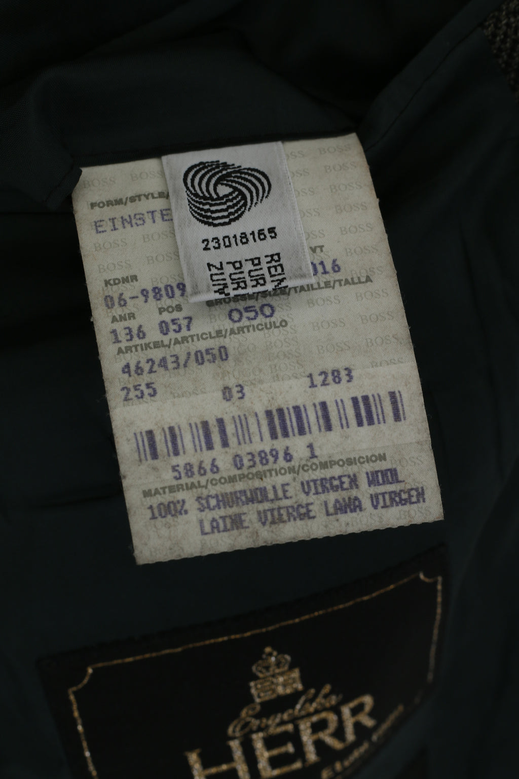 Hugo Boss Men 40 50 Blazer Grey Green Wool Super 100 HERR Single Breasted Jacket