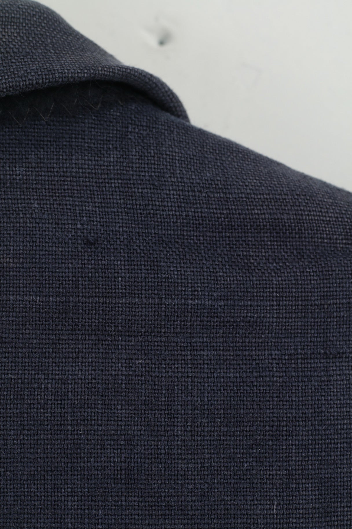 Atelier Torino By Konen Munchen Mens 54 Blazer Navy Vintage 100% Linen Robert Old Jacket