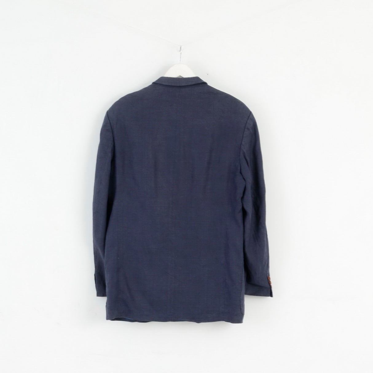 Atelier Torino By Konen Munchen Mens 54 Blazer Navy Vintage 100% Linen Robert Old Jacket