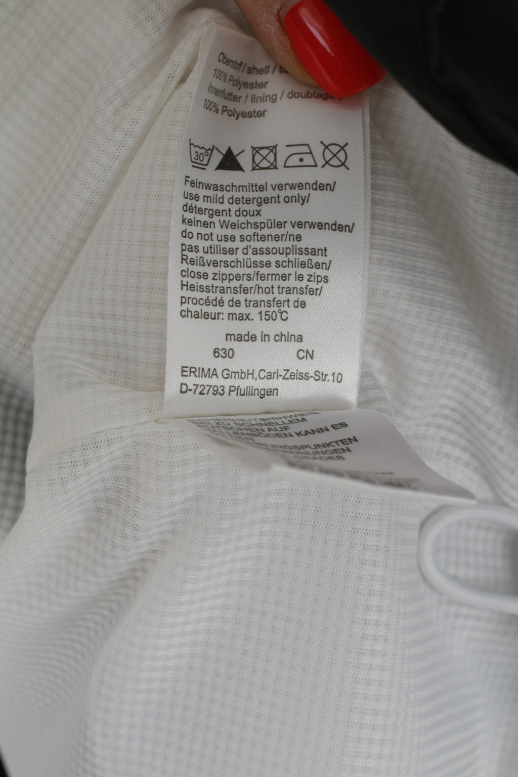 Erima Men 44/46 L Jacket Black Full Zipper F.C.C. Football Lightweight Active Top