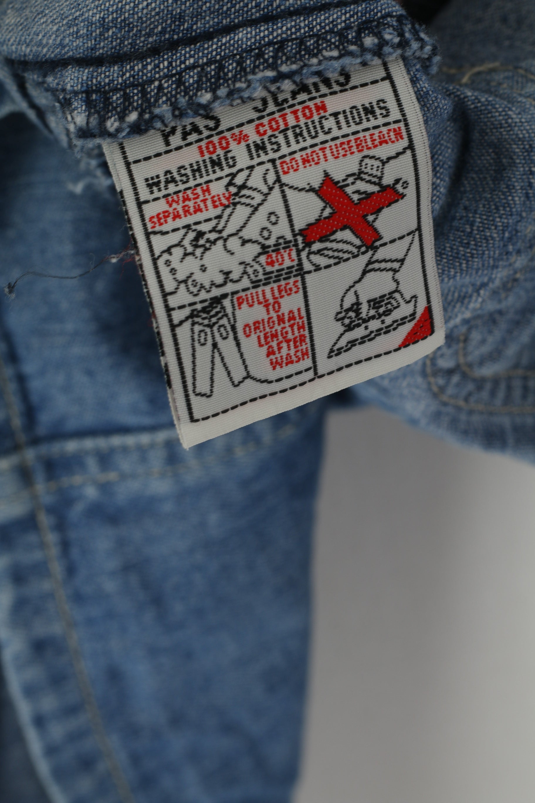 PAS Donna M Blazer in denim Jeans blu Giacca in cotone vintage denim