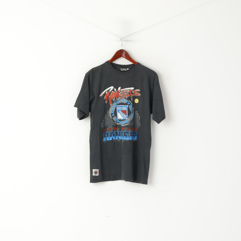 Licensprint Youth 160 -170 Shirt Grey NHL New York Rangers Hockey Top