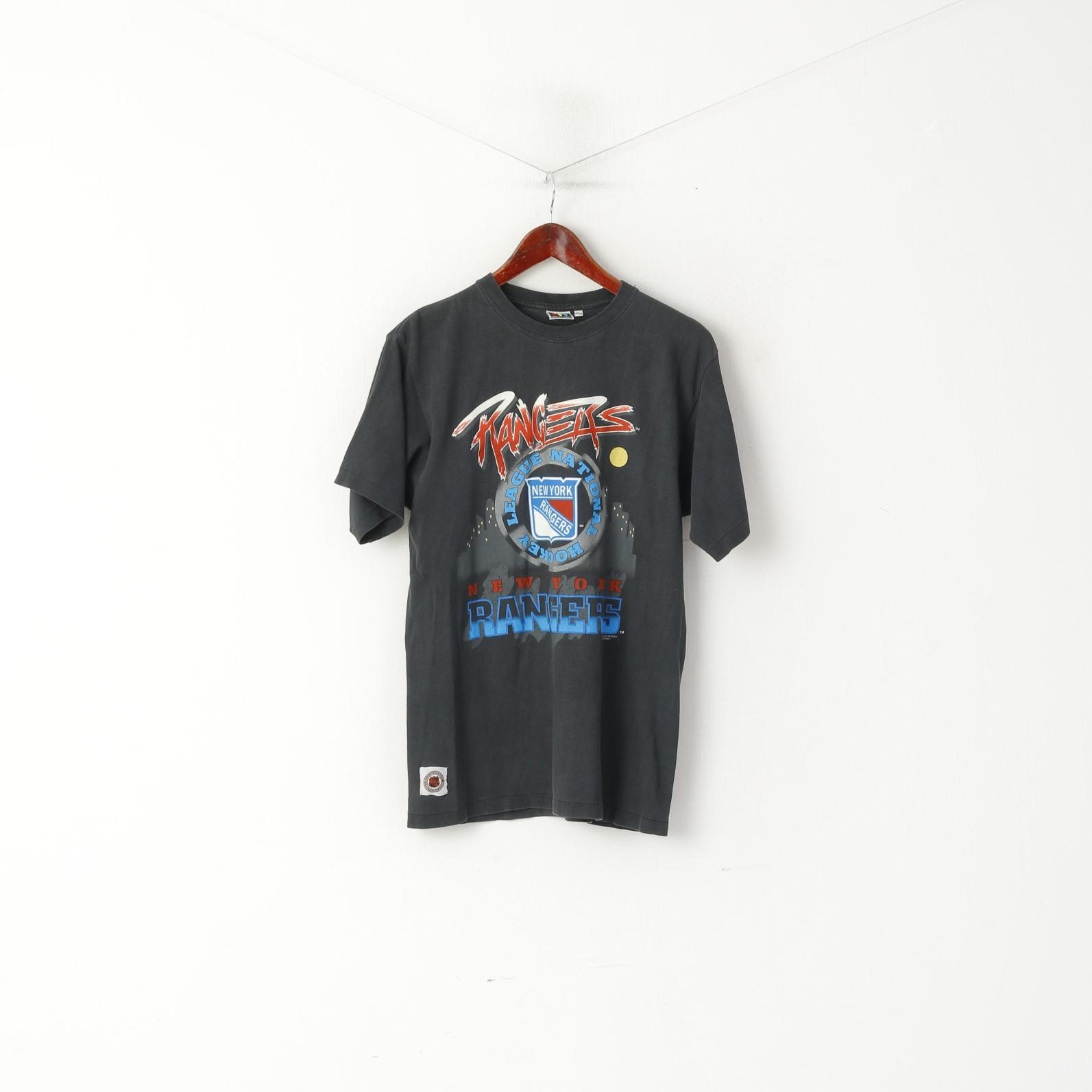 Licensprint Youth 160 -170 Shirt Grey NHL New York Rangers Hockey Top