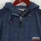 Ellesse Italia Juniors Youth 152 - 158 Sweatshirt Navy Full Zipper Hooded Fleece Top