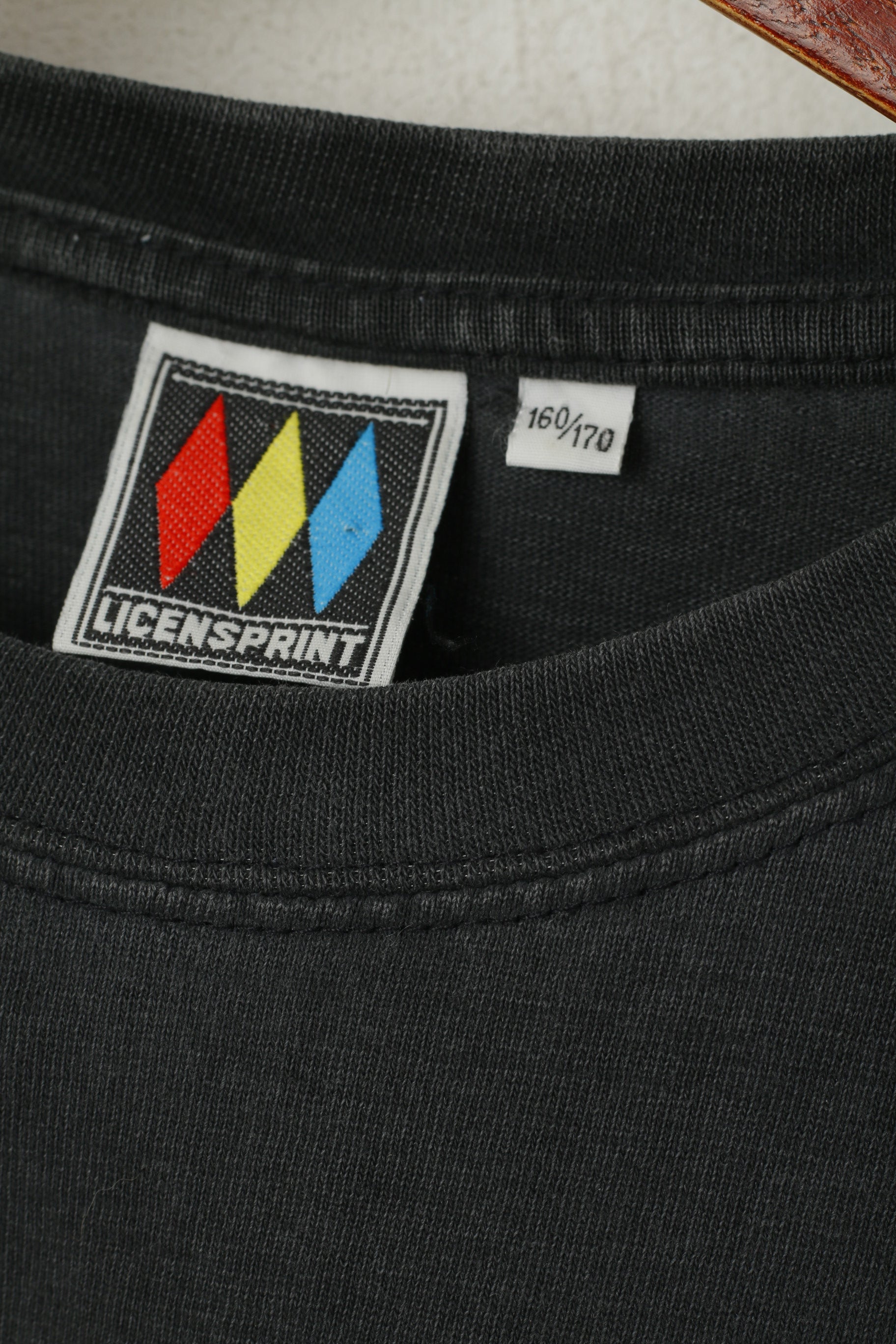 Licensprint Youth 160 -170 Shirt Grey NHL New York Rangers Hockey Top