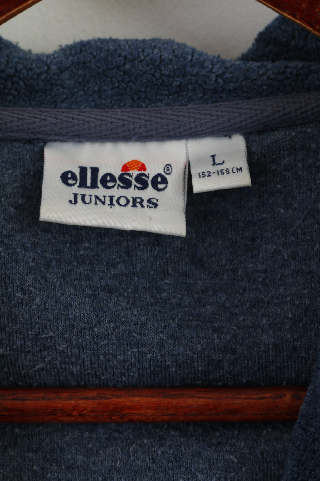 Felpa Ellesse Italia Juniors Youth 152 - 158 Felpa blu scuro con cerniera intera e cappuccio