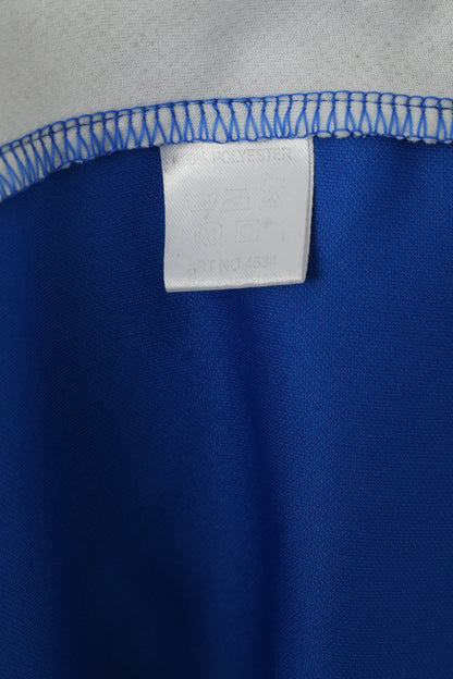 Saller Men XXL Shirt Blue Burgaltendorf Essen Football Vintage Jersey Top
