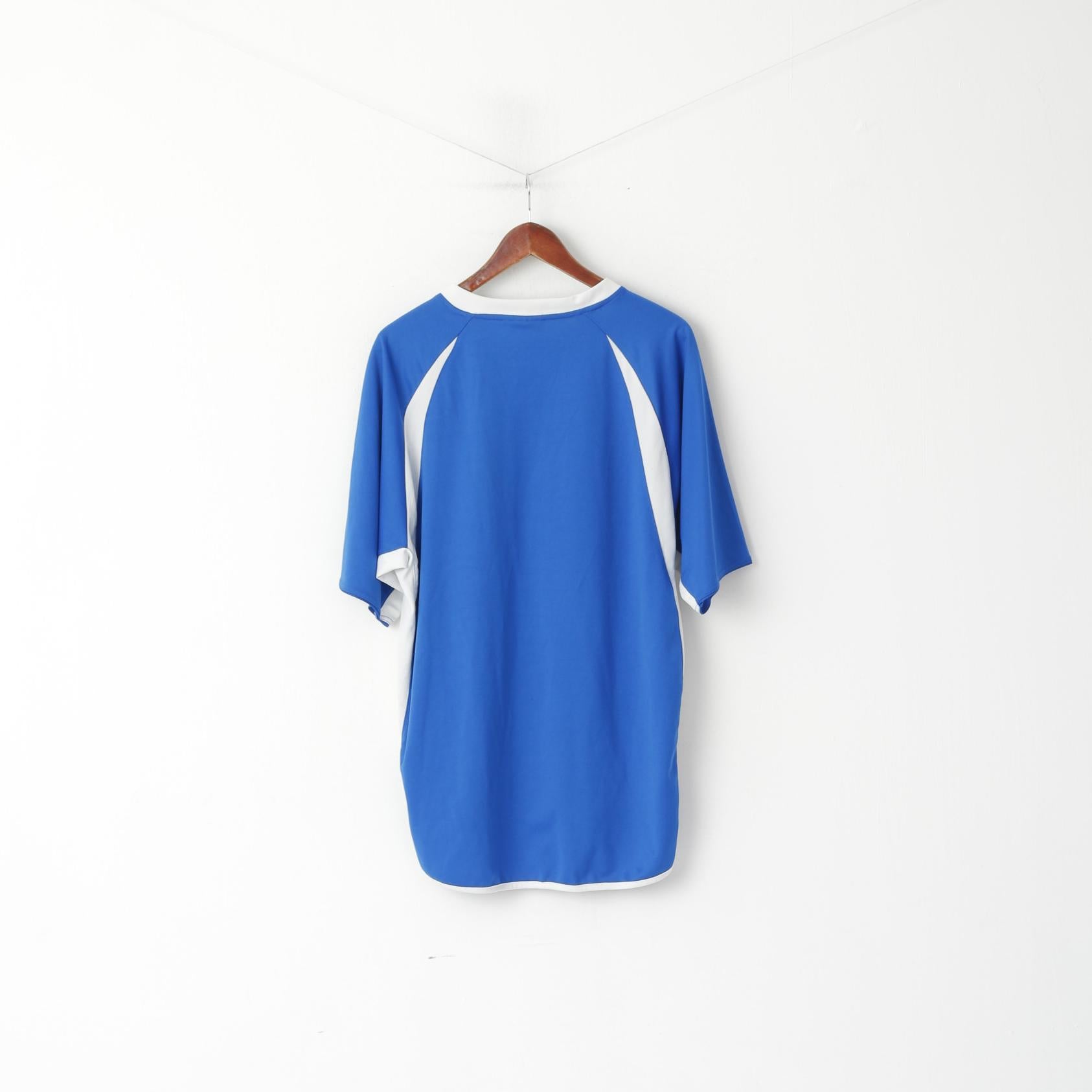 Saller Hommes XXL Chemise Bleu Burgaltendorf Essen Football Vintage Jersey Top