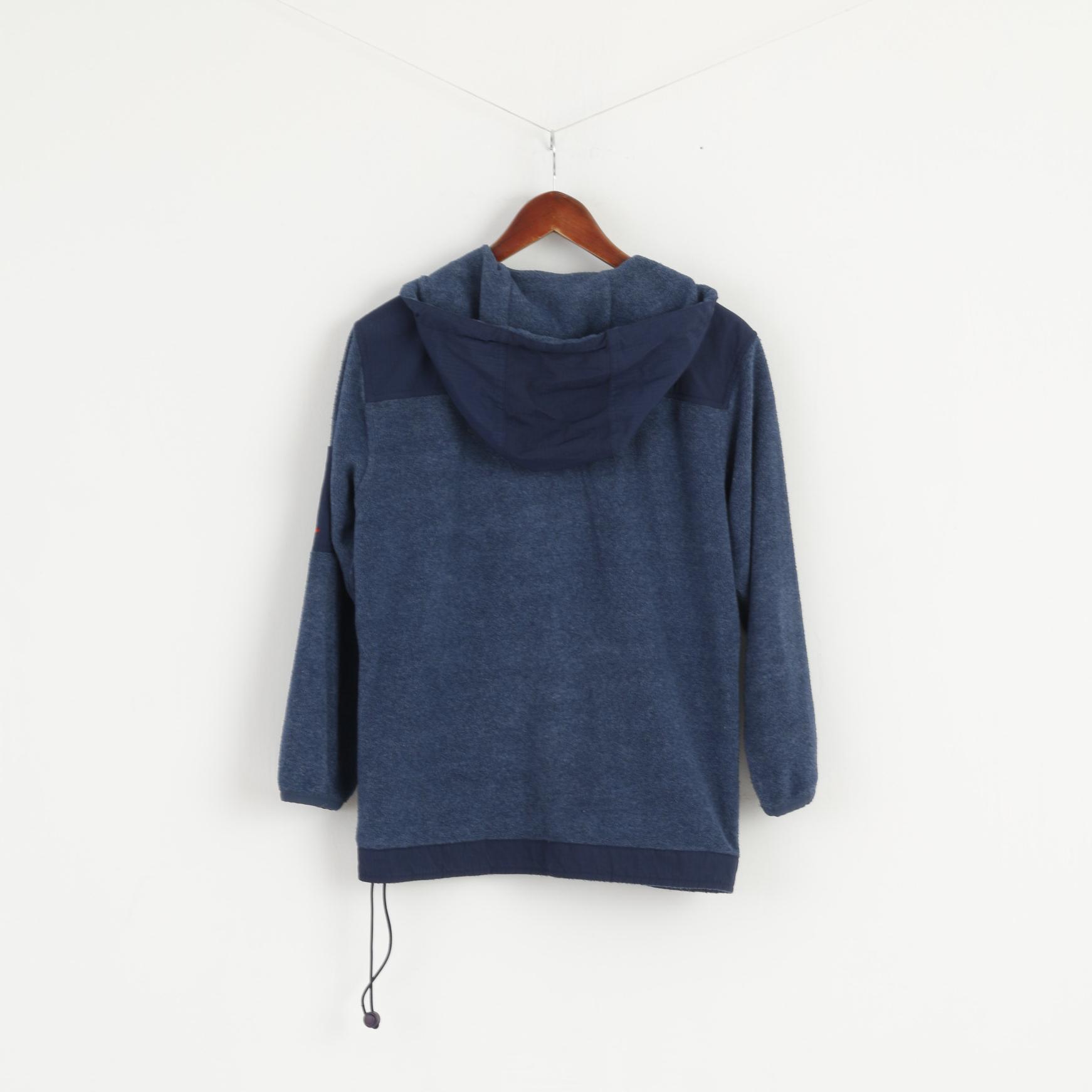 Felpa Ellesse Italia Juniors Youth 152 - 158 Felpa blu scuro con cerniera intera e cappuccio