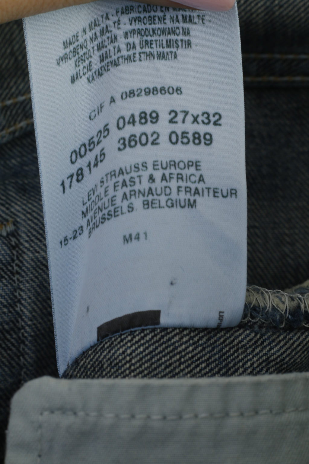 Levi's Femme 27 Jeans Pantalon Bleu Marine Denim Coton 525 Bootcut Vintage Pantalon