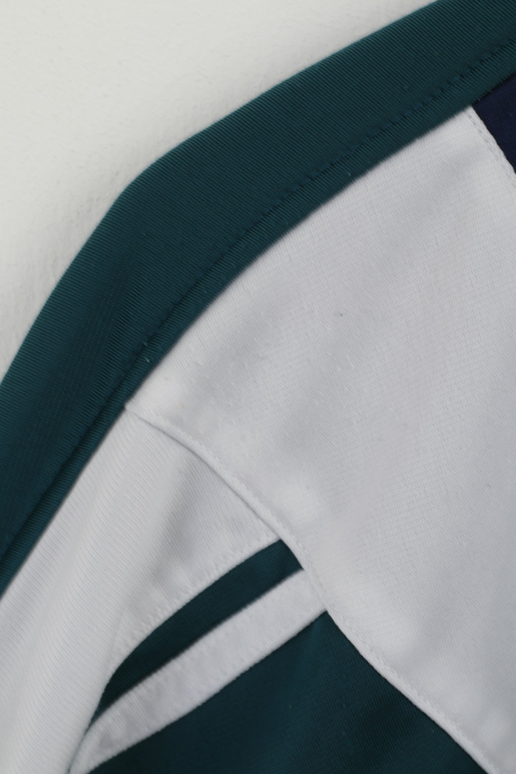 ISE Men L Sweatshirt Vintage Shiny Green Full Zipper Oldschool Track Top