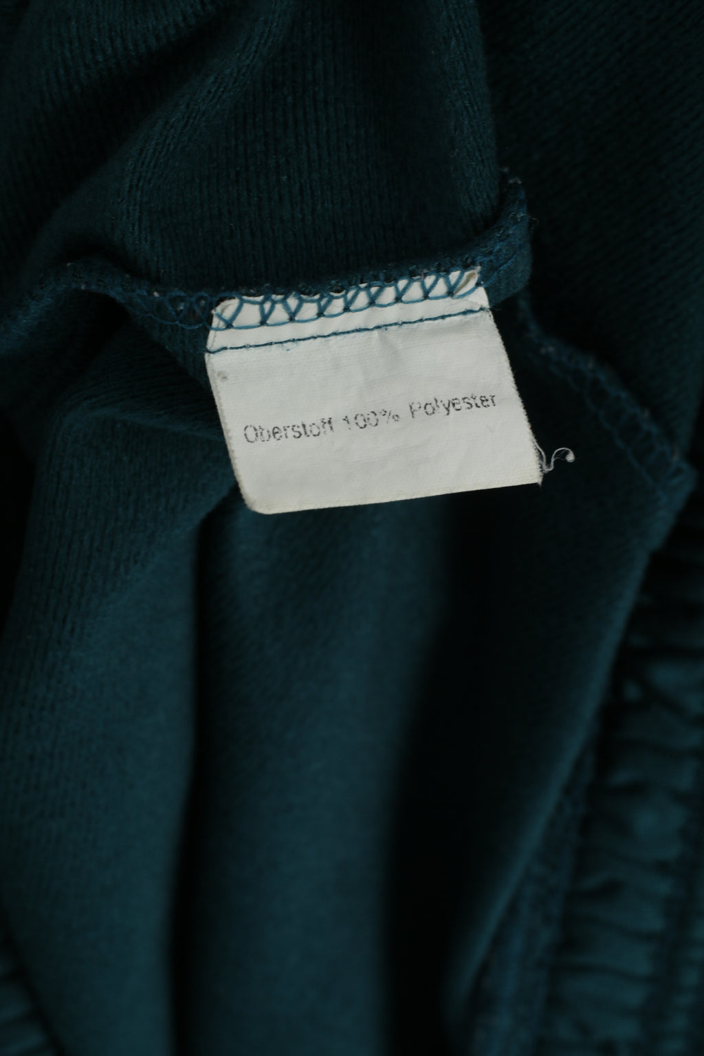 ISE Men L Sweatshirt Vintage Shiny Green Full Zipper Oldschool Track Top