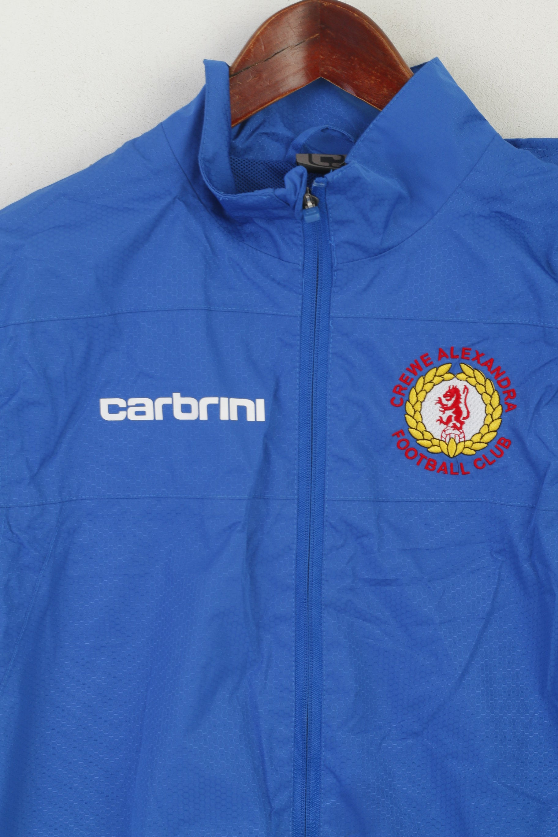 Carbrini Garçons LB 10 Âge Veste Bleu Crewe Alexandra Garçons Football Club Sportswear Haut