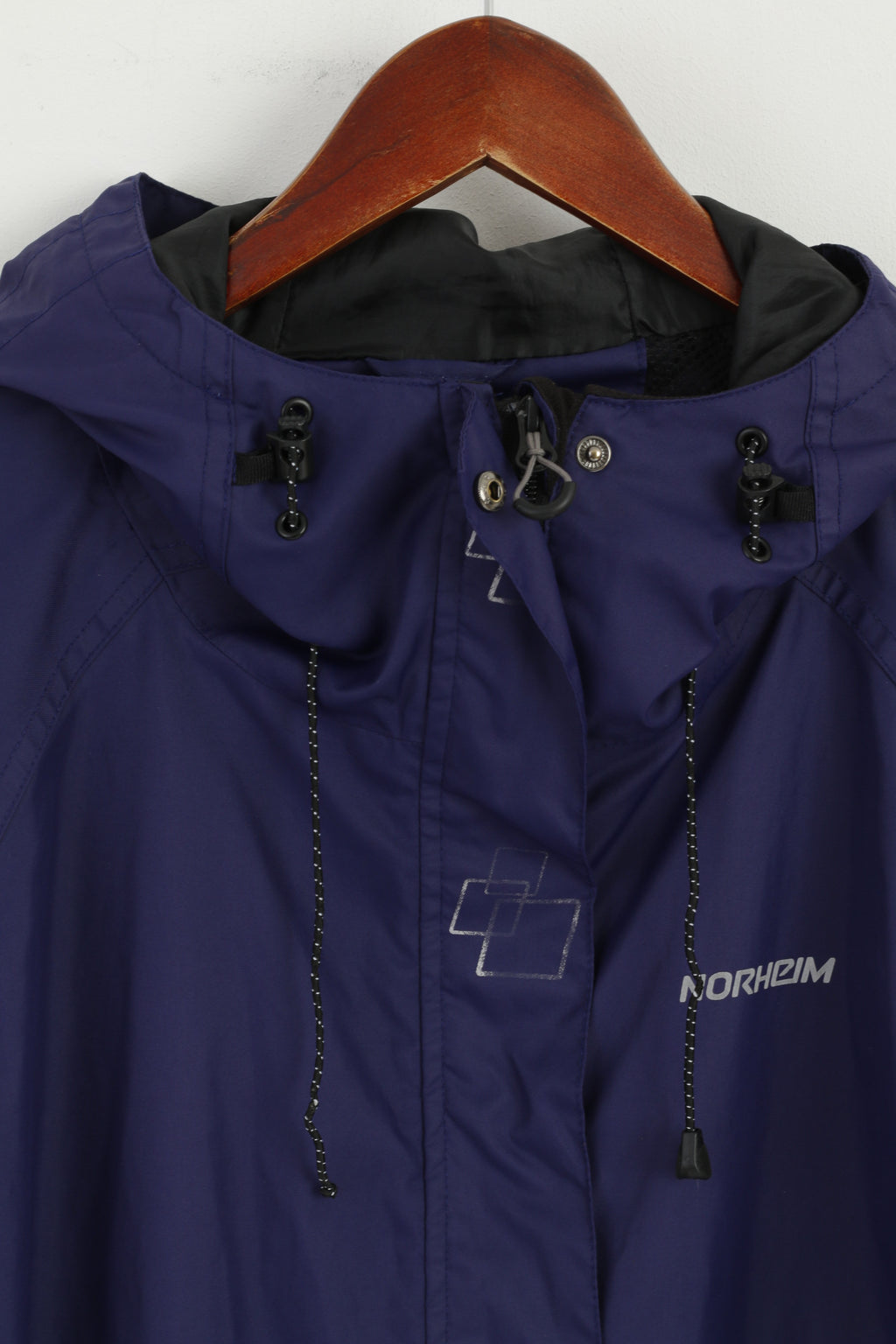 Norheim Femmes XL Veste Violet Léger Réfléchissant Extérieur À Capuche Zip Up Top