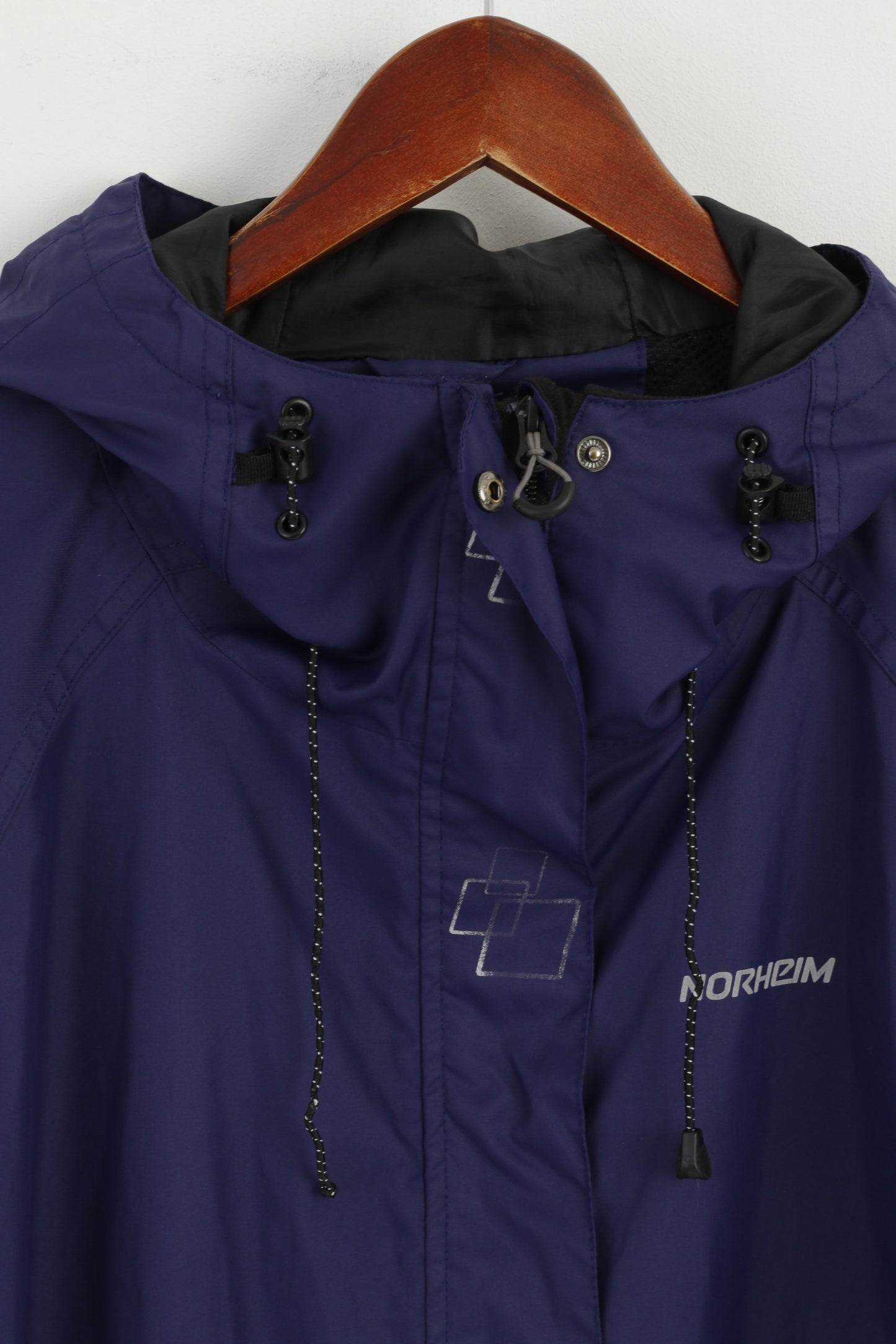 Norheim Women XL Jacket Purple Lightweight Reflective Outdoor Hooded Zip Up Top