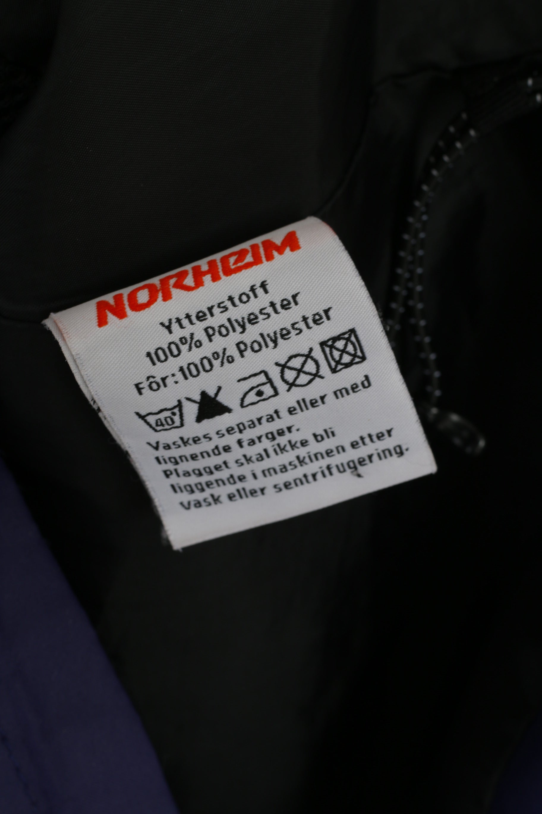 Norheim Femmes XL Veste Violet Léger Réfléchissant Extérieur À Capuche Zip Up Top