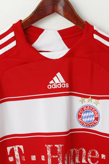 Adidas Bayern Munchen Boys 16 Age 176 Shirt Red German Football Club Jersey Top