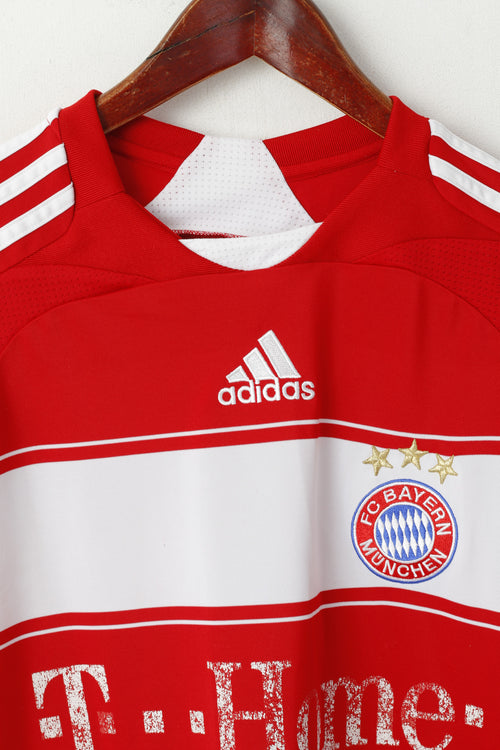 Adidas Bayern Munchen Garçon 16 Âge 176 Maillot Rouge Club de Football Allemand Haut en Jersey