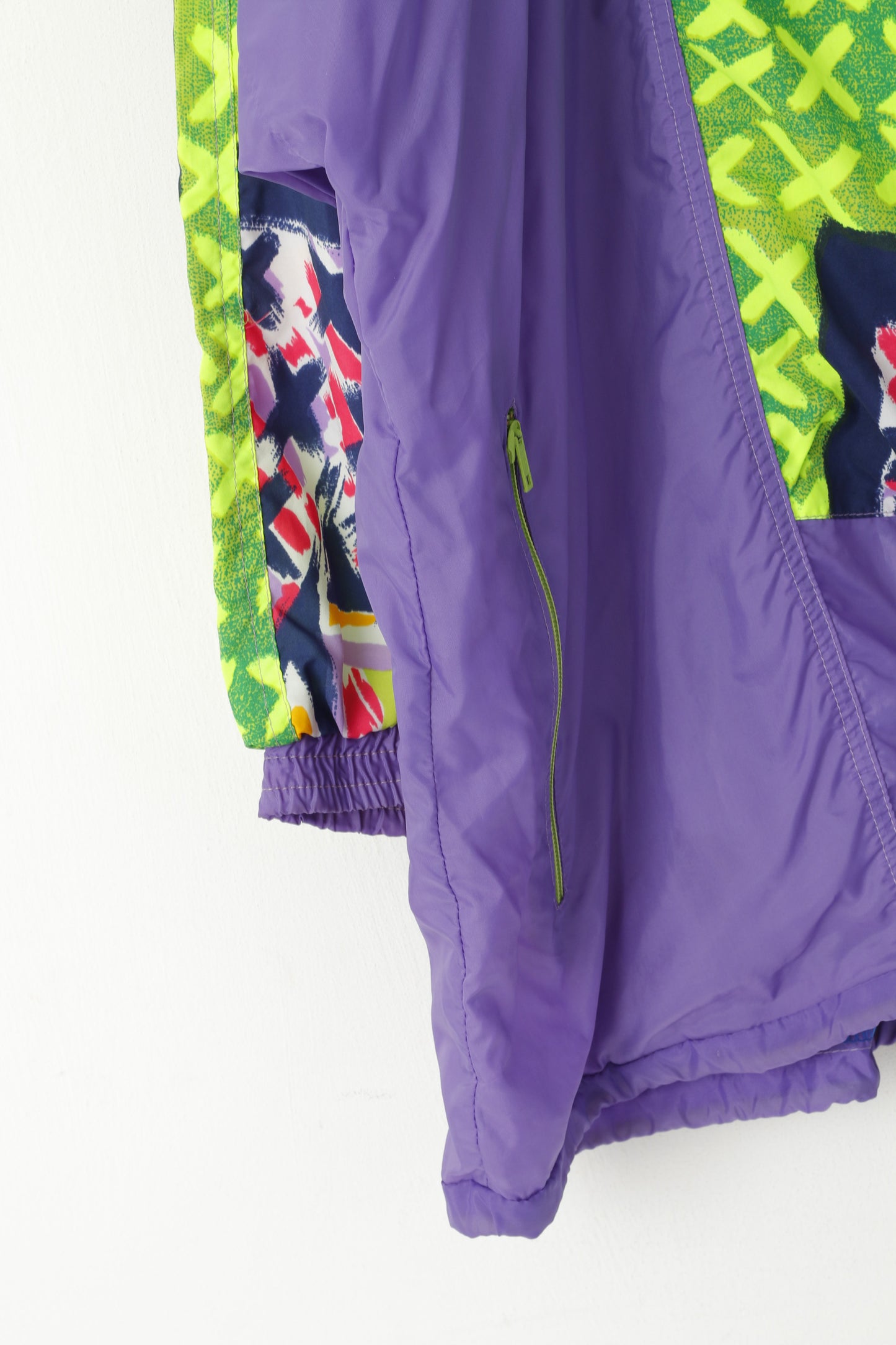 Giacca pullover da uomo moda 4 XL viola vintage con tasca a marsupio Festival Run Top