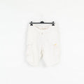 Acquafredda Mens 54 XL Shorts Beige 100% Linen Made in Italy Summer