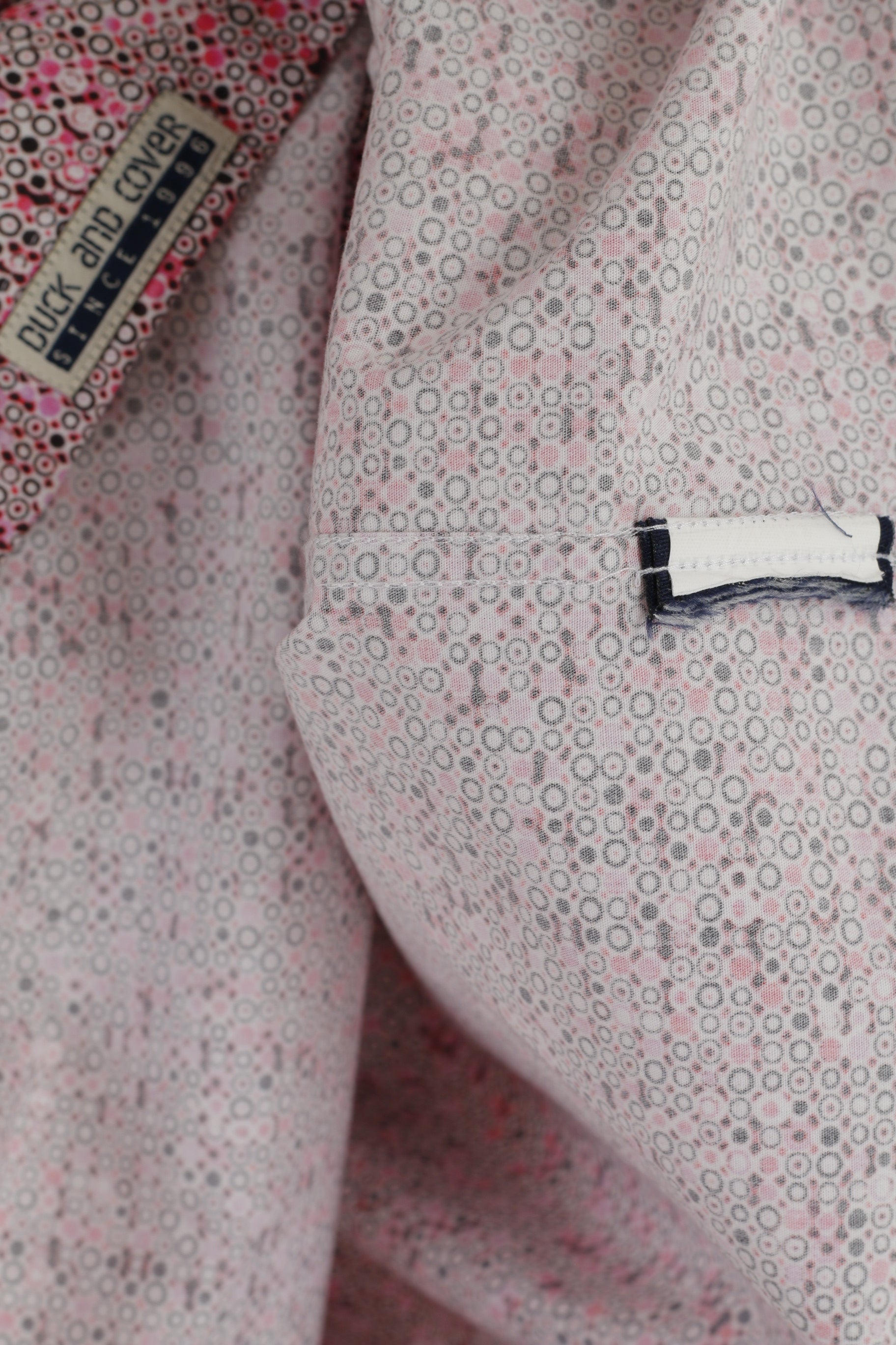 Duck And Cover Men L (M) Casual Shirt Pink Exclusive Print Short Sleeve Top