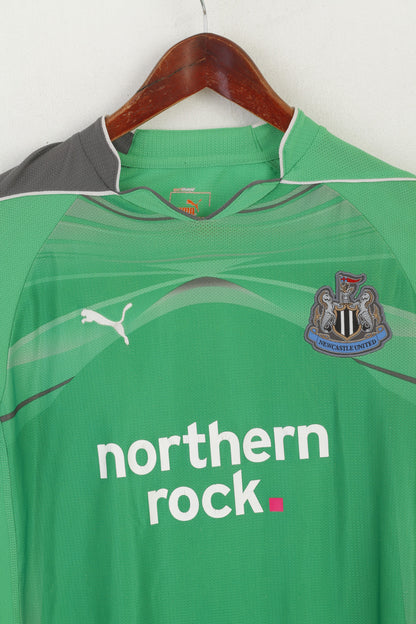 Puma Newcastle United Boys 152 Shirt Green Long Sleeve Football Club Jersey Top