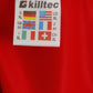 Killtec Men XL Polo Shirt Red Shiny Vintage Short Sleeve Active Sport Jersey Top