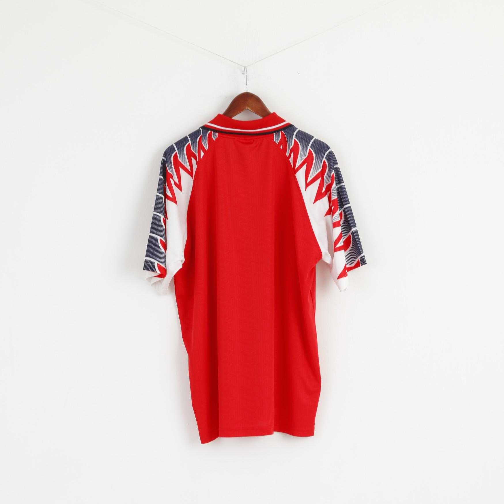 Killtec Men XL Polo Shirt Red Shiny Vintage Short Sleeve Active Sport Jersey Top