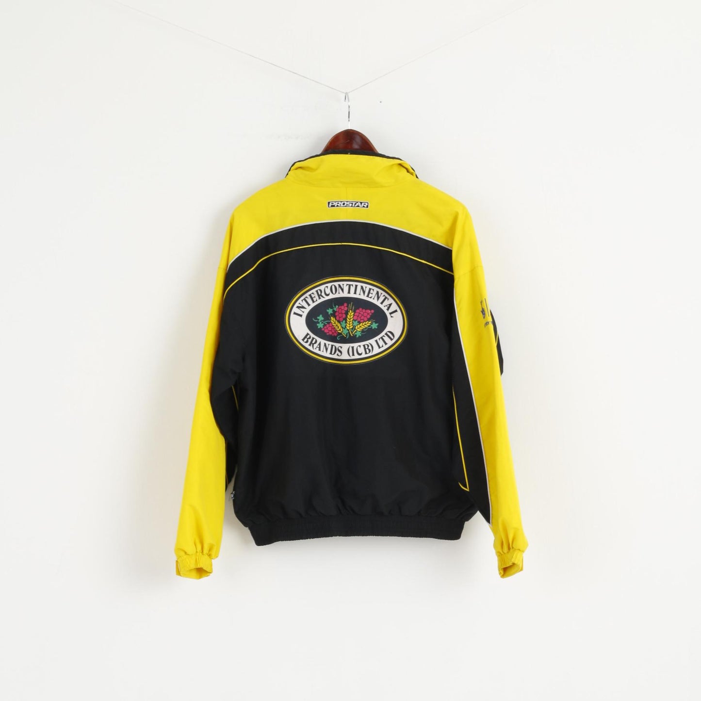 Prostar Women S 34/36 Jacket Yellow Full Zipper Cheerleaders RAMS Unisex Top