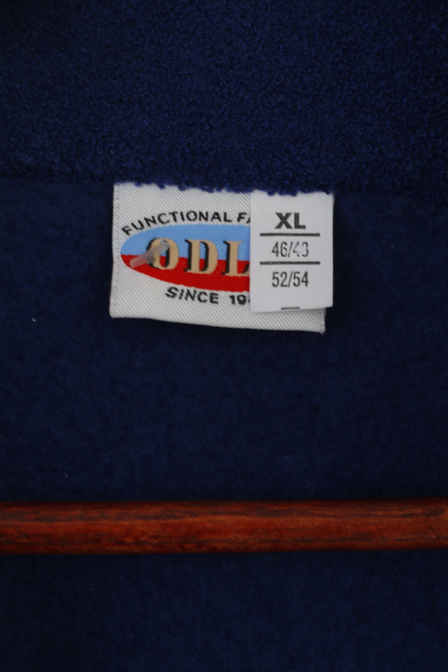 Odlo Men XL 52/54 Fleece Top Navy Vintage Sportswear Functional Tall Sweatshirt