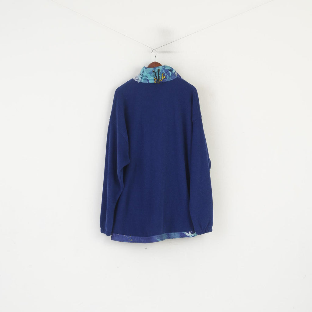 Odlo Men XL 52/54 Fleece Top Navy Vintage Sportswear Functional Tall Sweatshirt