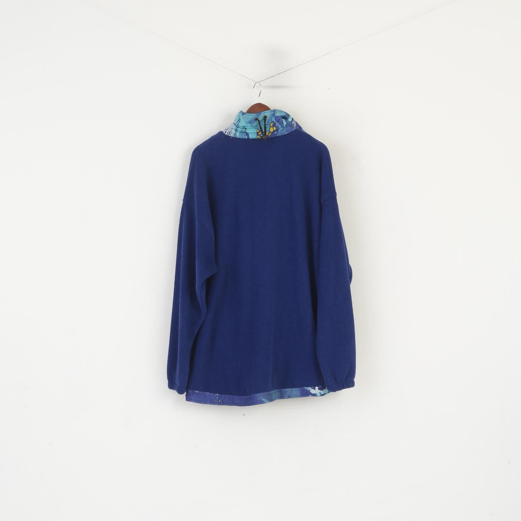 Odlo Men XL 52/54 Fleece Top Navy Vintage Sportswear Functional Tall Sweatshirt