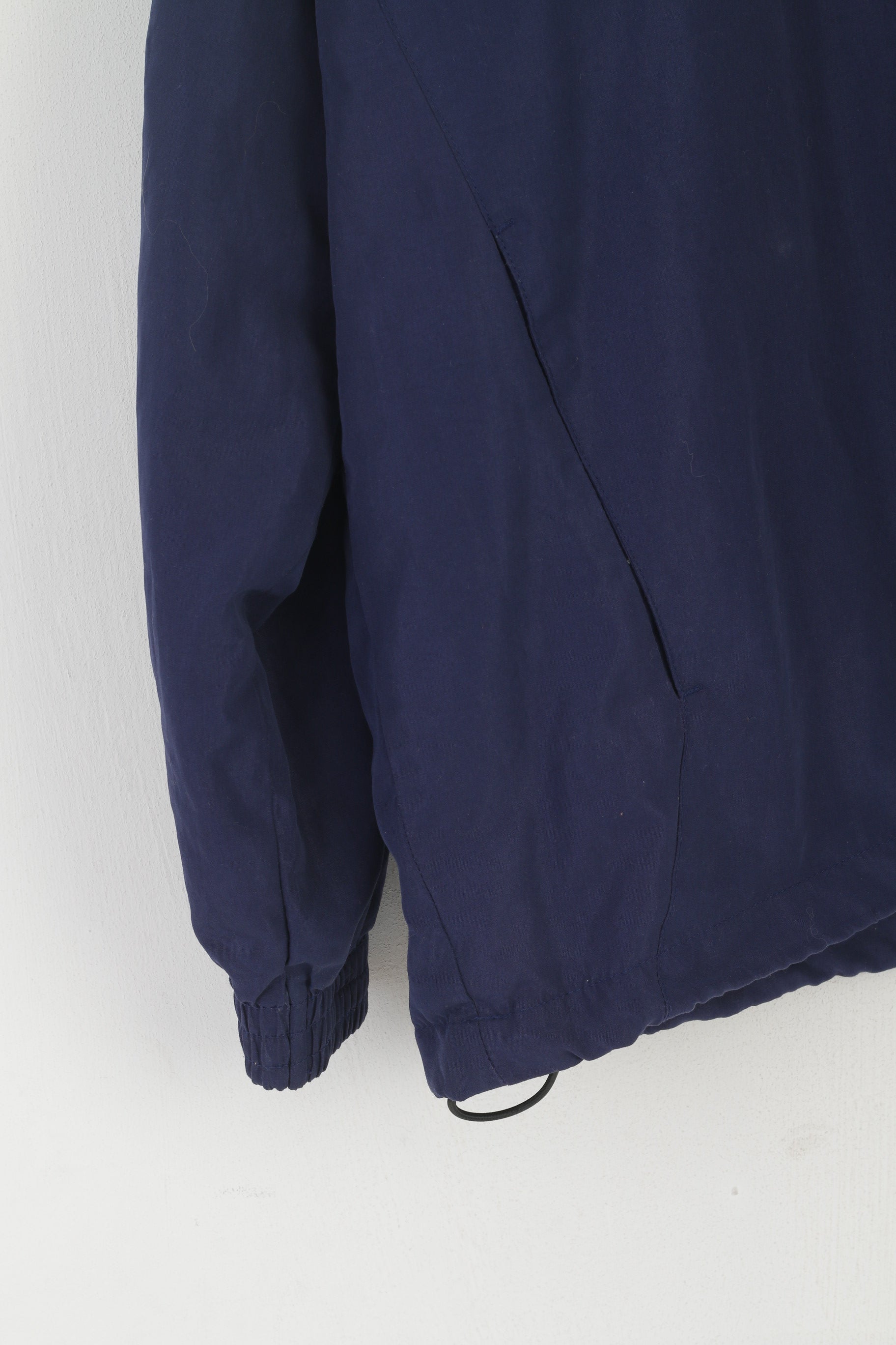 Diadora Men L Jacket Navy Vintage Lightweight Activewear Full Zip Entraînement