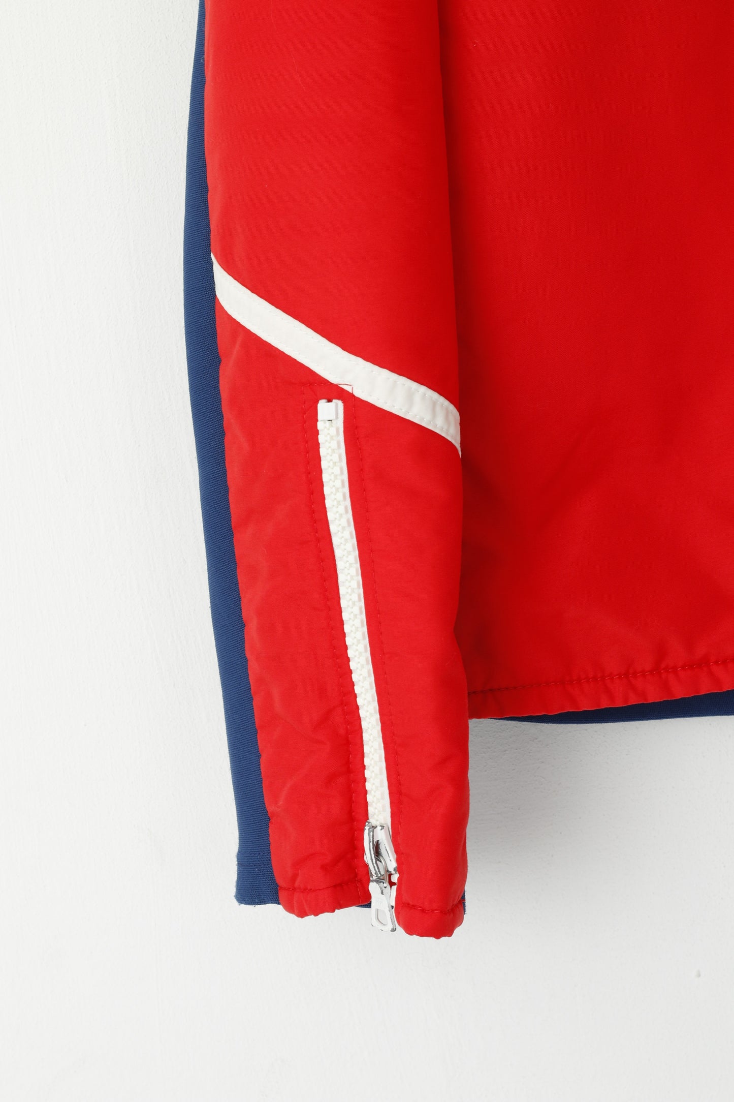 Anba Of Austria Women S Jacket Red Nylon Vintage Nylsuisse 70s Full Zipper Top