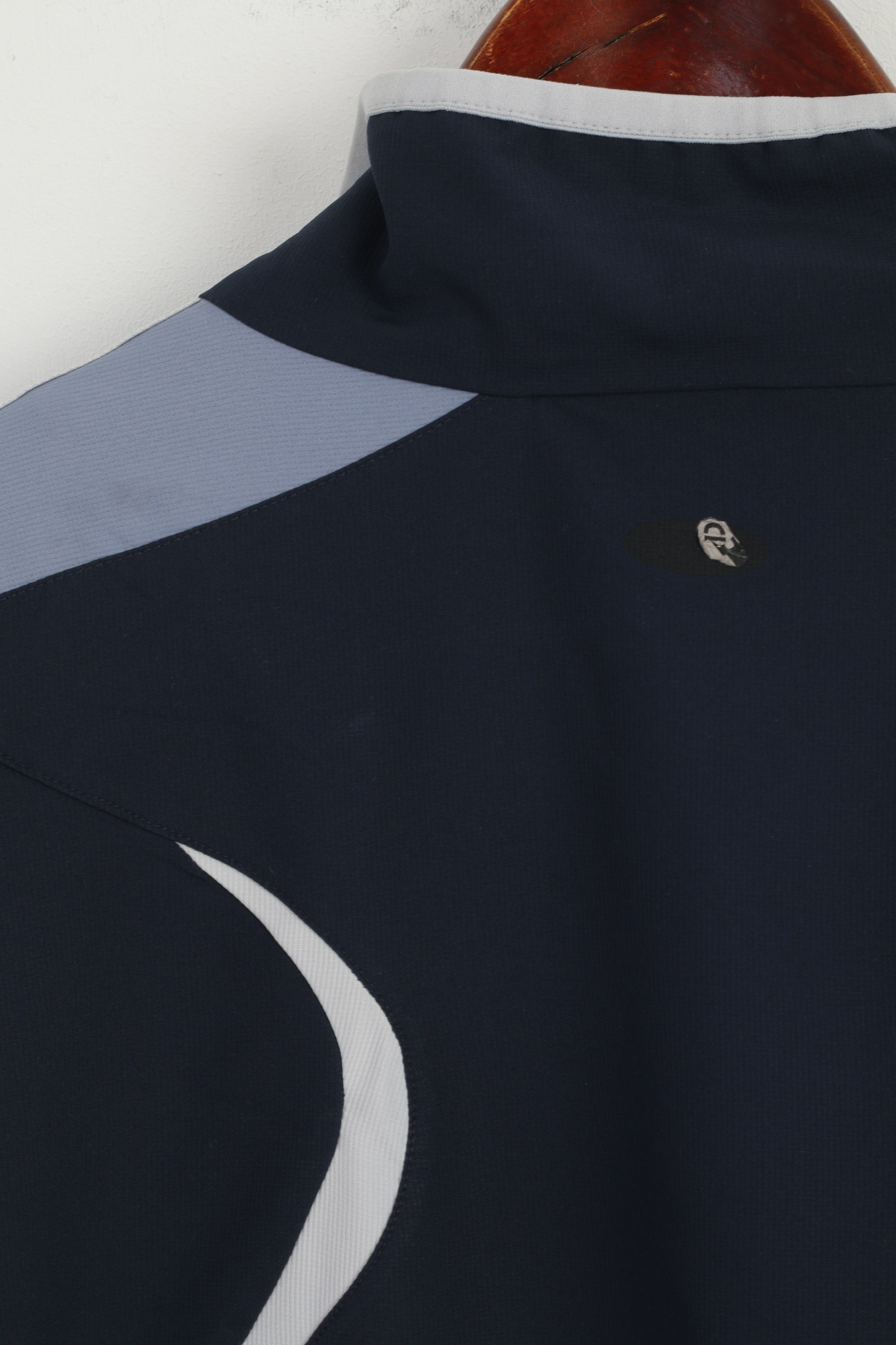 Giacca Adidas da uomo XL blu navy con 3 strisce bomber attivo con cerniera