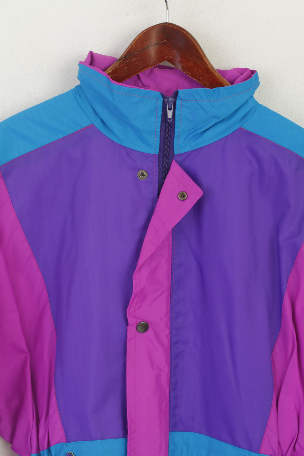 Vintage Men S Jacket Pink Purple Nylon Waterproof Outdoor Festival Parka