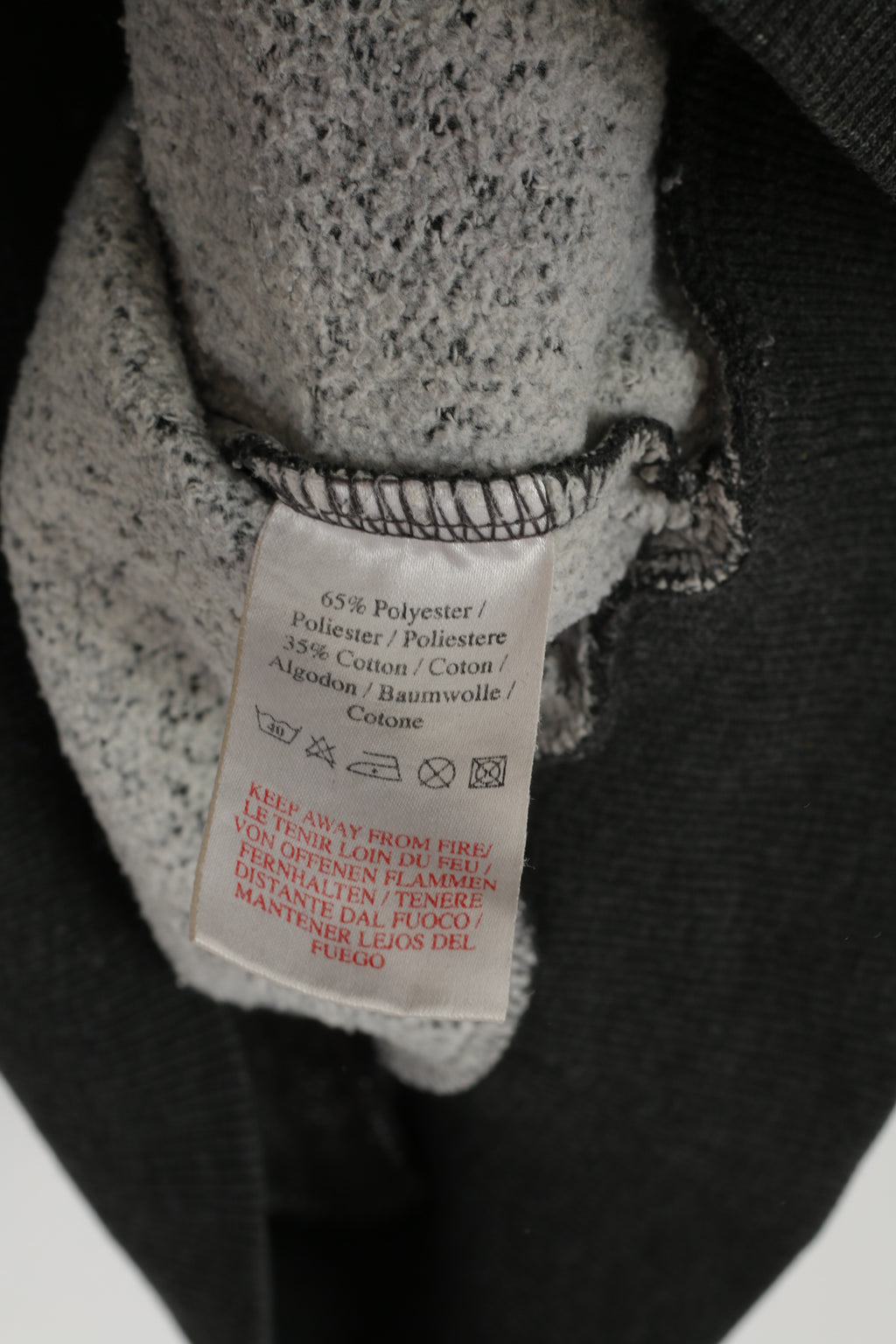 Felpa Umbro da uomo M. Felpa con logo sportivo retrò in cotone grigio scuro