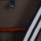 Ellesse Men M Sweatshirt Grey Vintage Full Zipper Baseball Collar Frotte Top