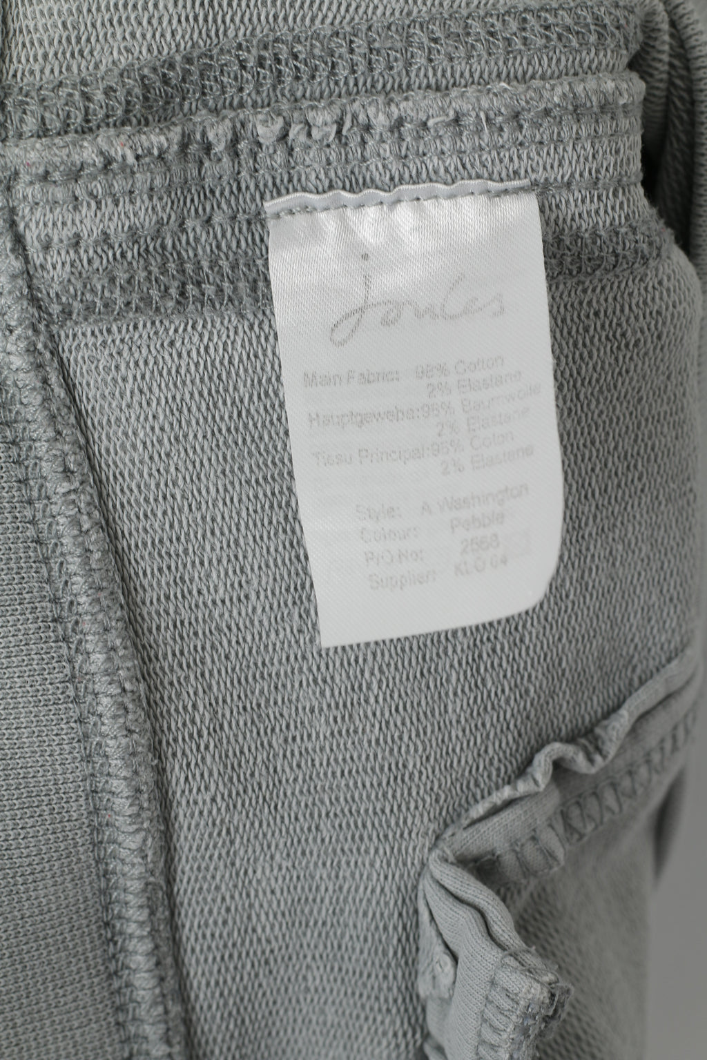 Joules Femmes 16 44 Sweat Gris Coton Délavé Fermeture Éclair Complète #3 Haut Décontracté