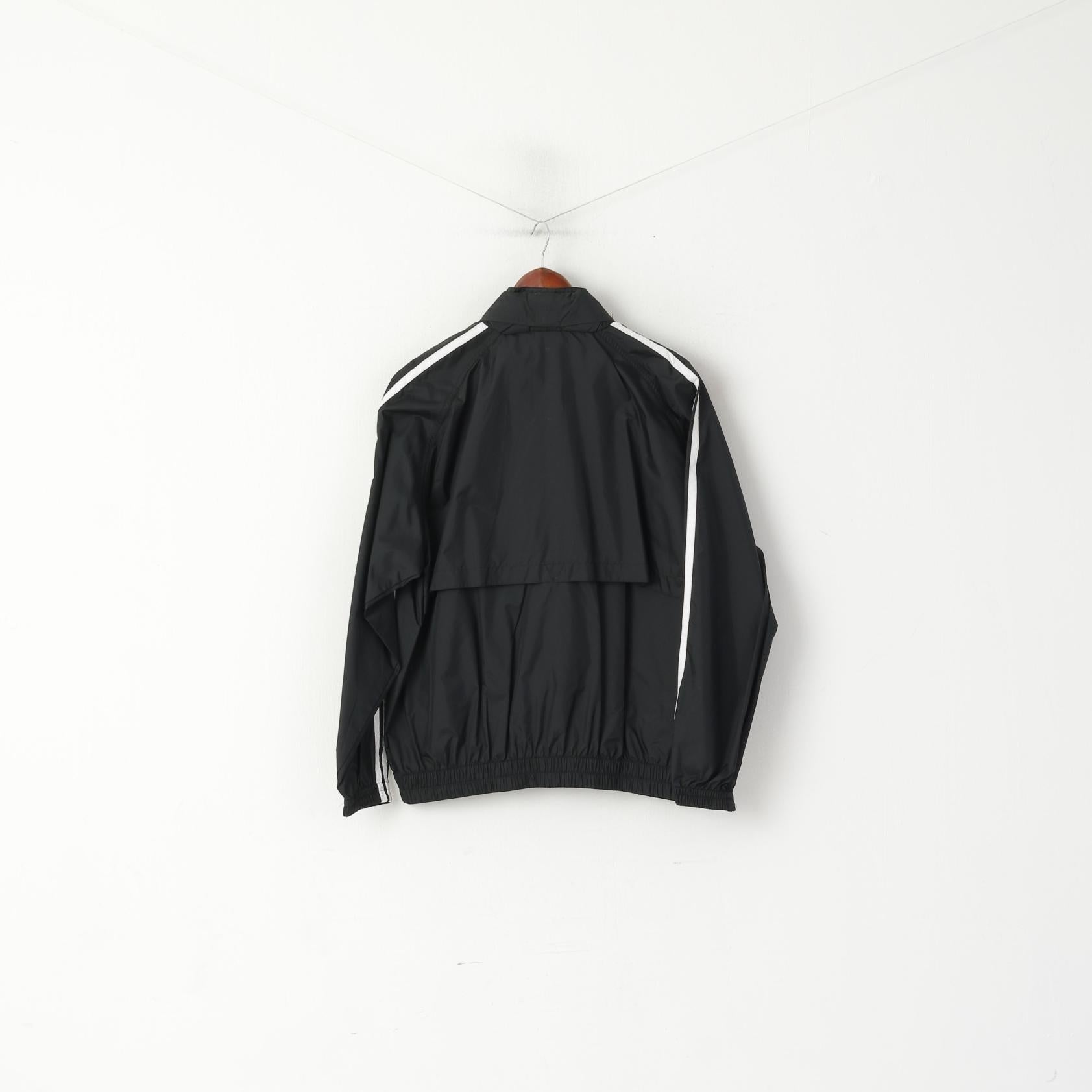 Warner Bros Studio Store Men S Jacket Black Lightweight Zip Up Hidden Hood Top