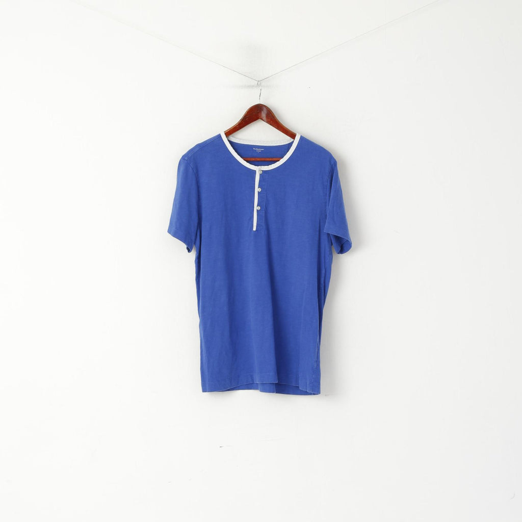 Polo Ralph Lauren Sleepwear Men L Shirt Blue Cotton Short Sleeve Top